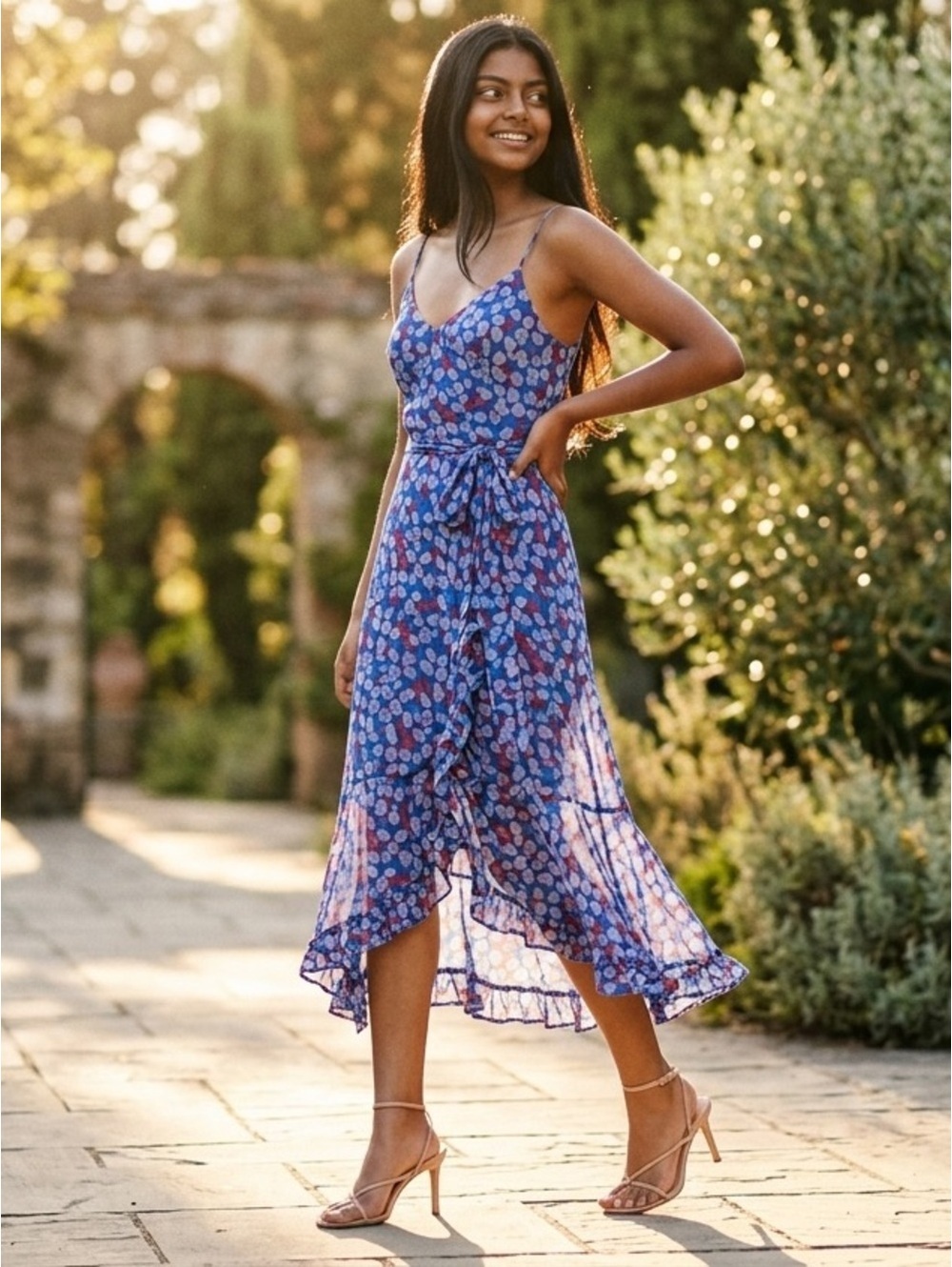 8 Derek Lam 10 Crosby Leilani Floral-Print Slip Dress